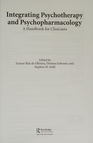 Cover of Integrating Psychotherapy and Psychopharmacology